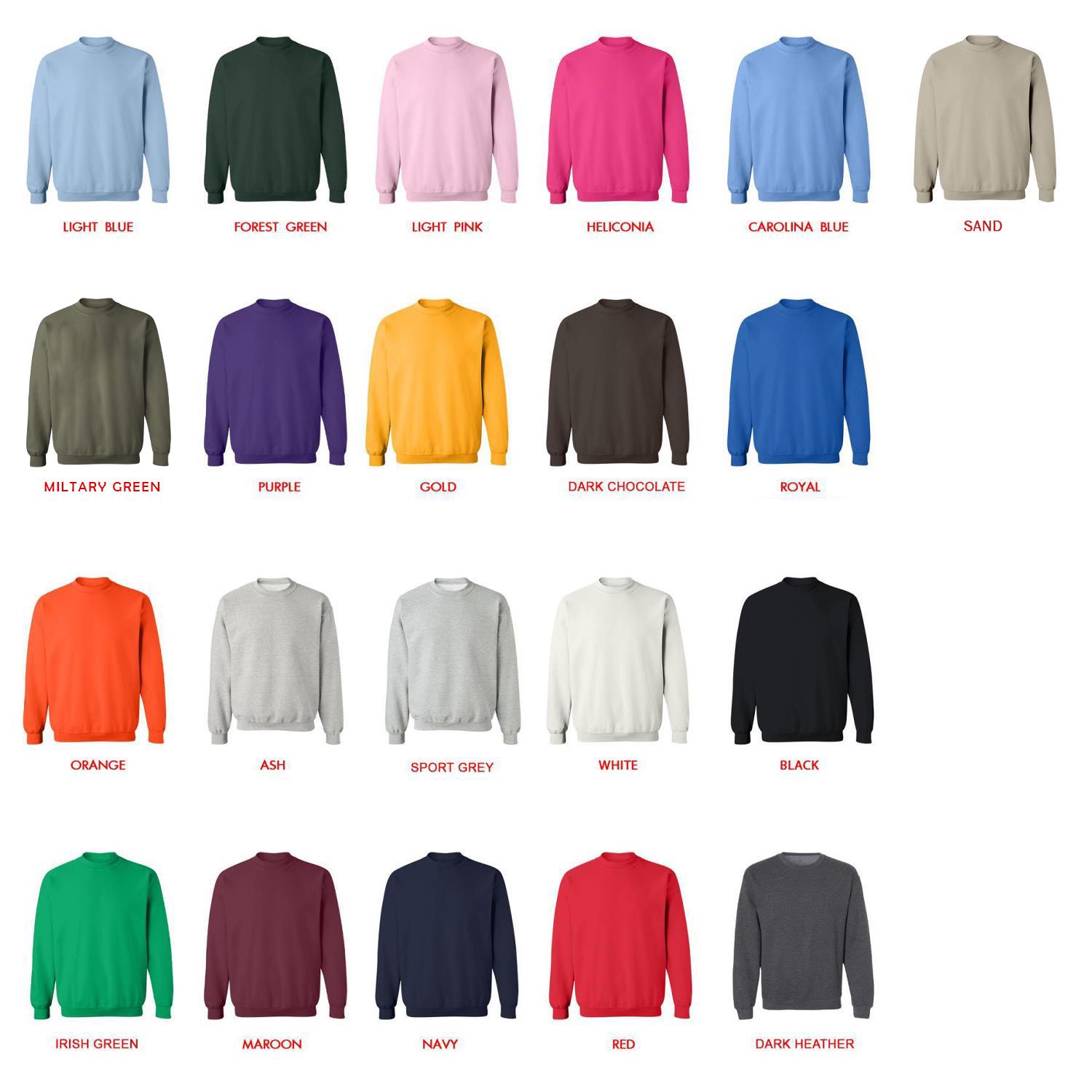 sweatshirt color chart - Brockhampton Shop
