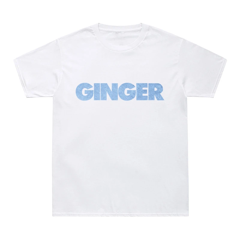 kf H5624f6d63252447686616055c7de88a8O Summer Hip Hop Tee Shirt GINGER Letter Print T Shirt Men Women O Neck Cotton T - Brockhampton Merch