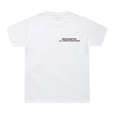 kf Ha7cf68e2252a4ea3baf4c675d1b88388D New Casual Brockhampton All American Boyband T Shirt Men GINGER Face Print Harajuku Tee Shirt Colorful - Brockhampton Merch