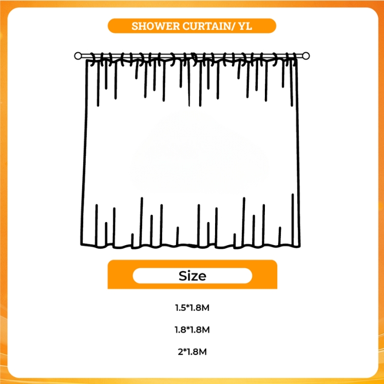3D shower curtain - Brockhampton Shop
